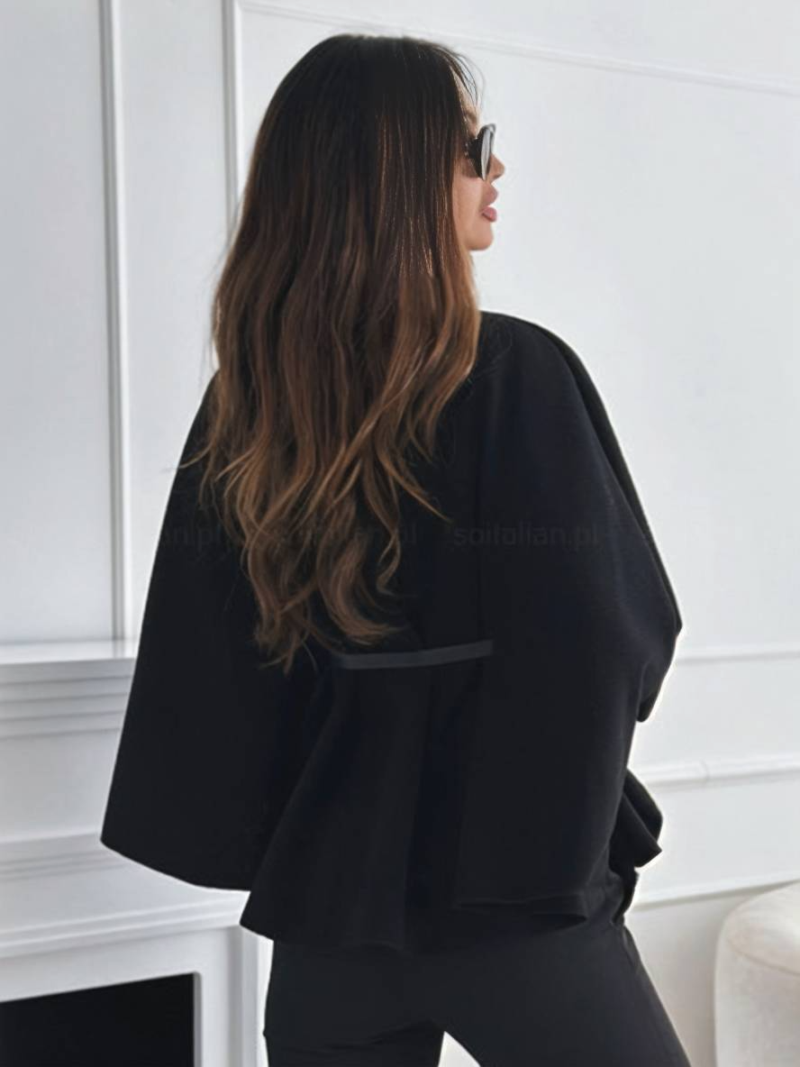 Sophia | Poncho Ceinturé Élégance Moderne